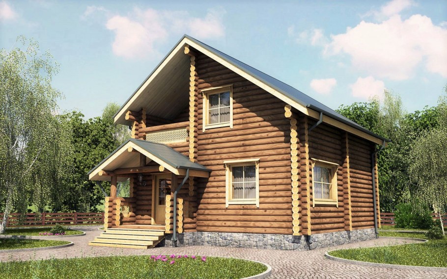 Дома из строганного бревна