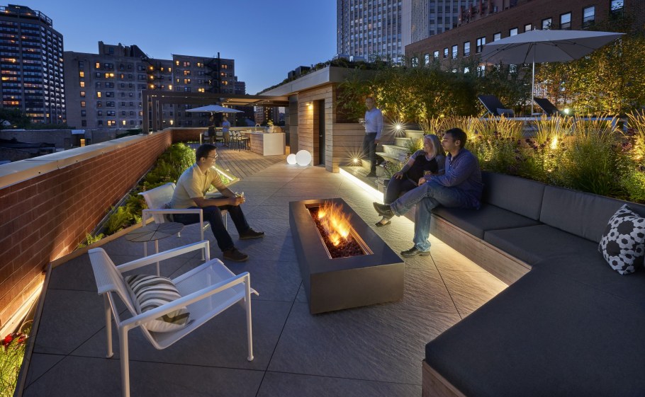 Террасы на крыше многоэтажки