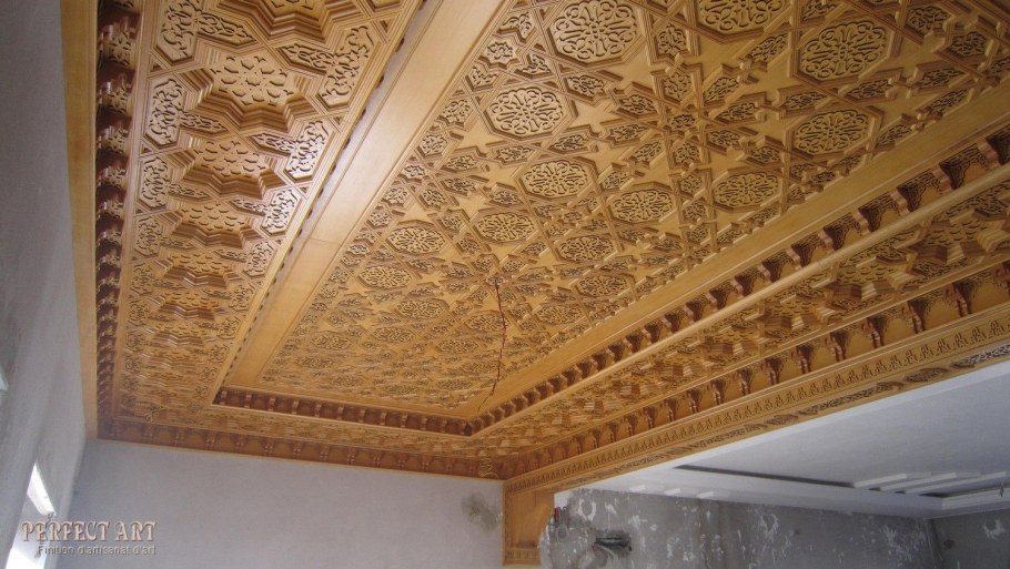 Узбекский потолок из фанеры