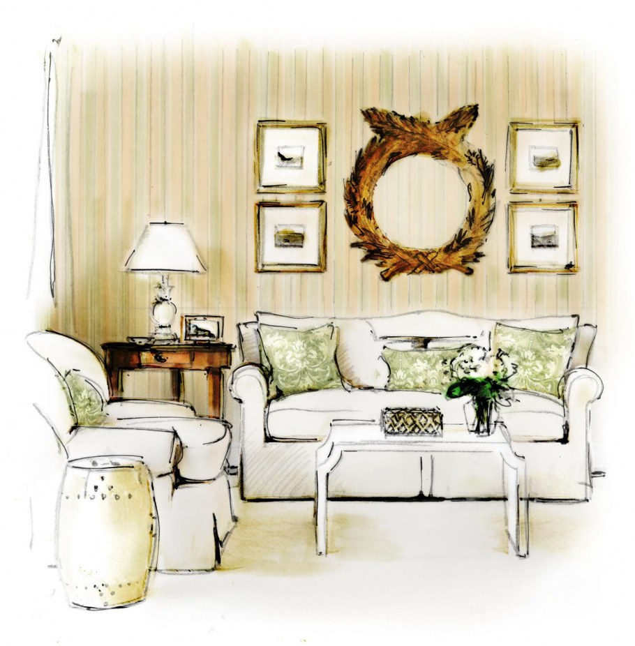Декор интерьера эскизы