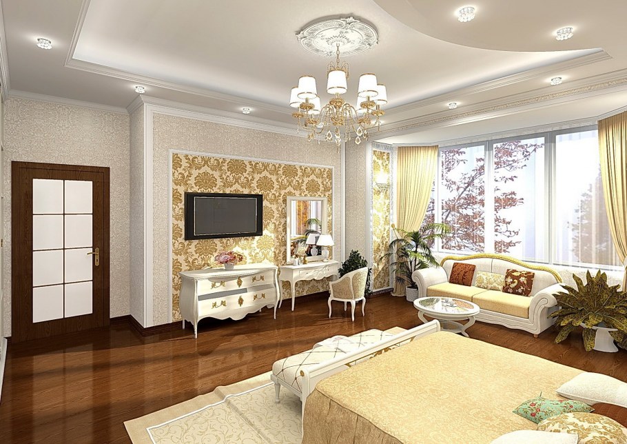 Багеты гостиной в частном доме