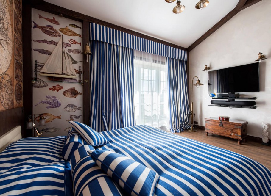 Спальня в средиземноморском стиле