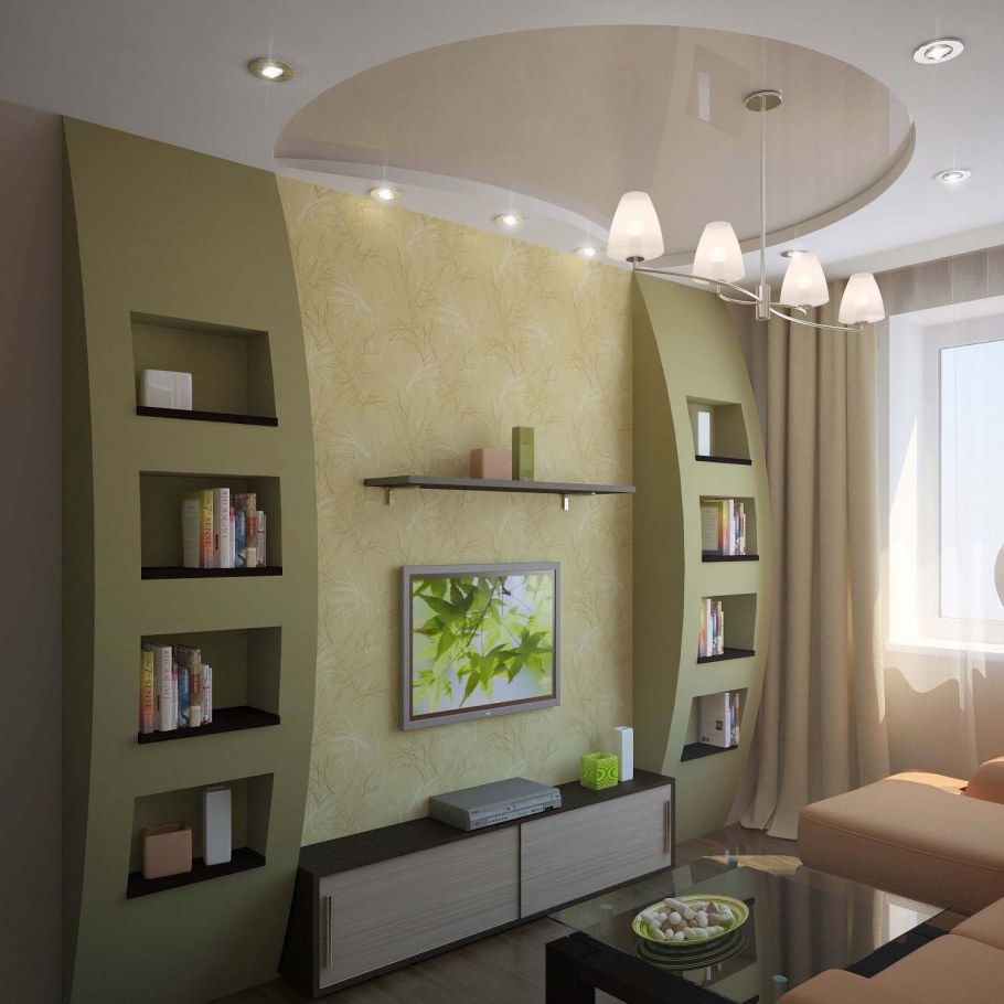 Гостиная в двухкомнатной квартире