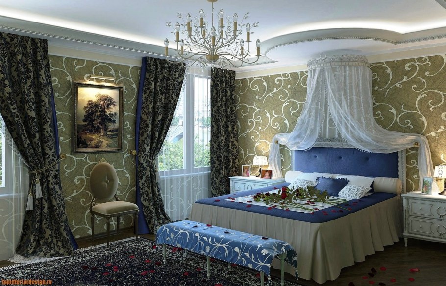 Декор спальни в классическом стиле