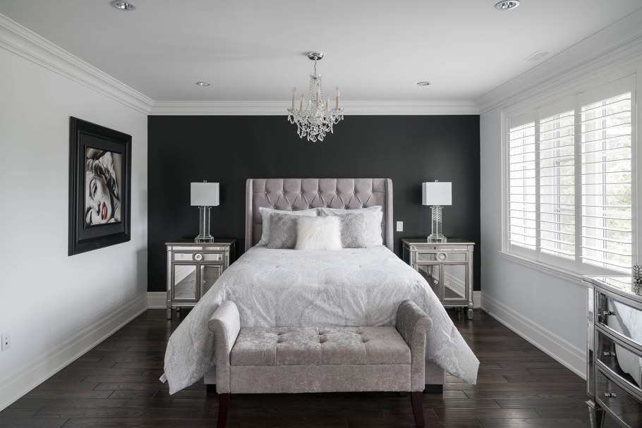 Спальня в пепельном цвете