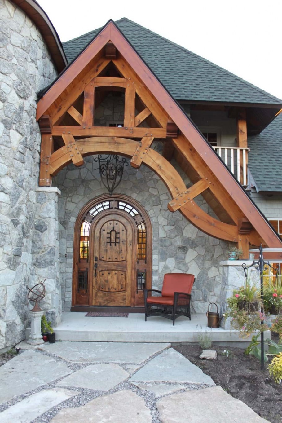 Крыльцо в стиле Тимбер фрейм
