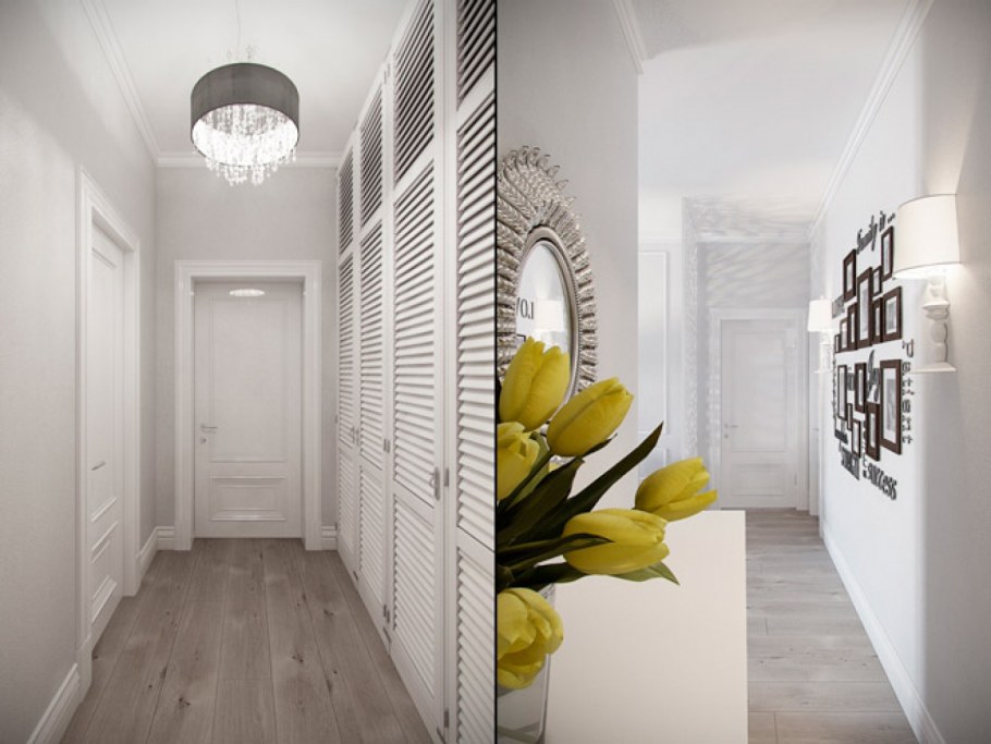 Белый коридор в квартире