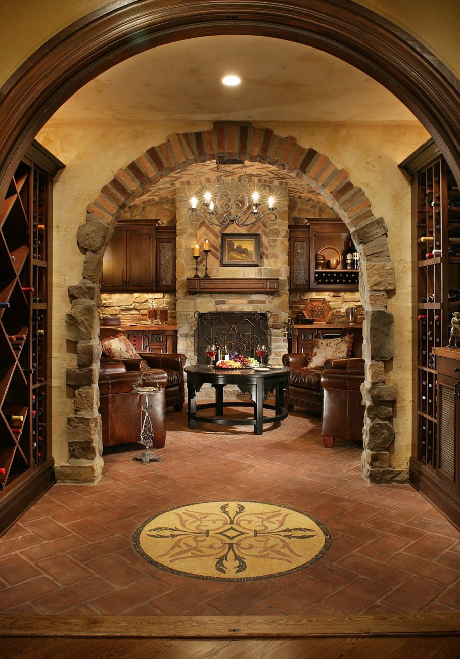 Винный погреб интерьер