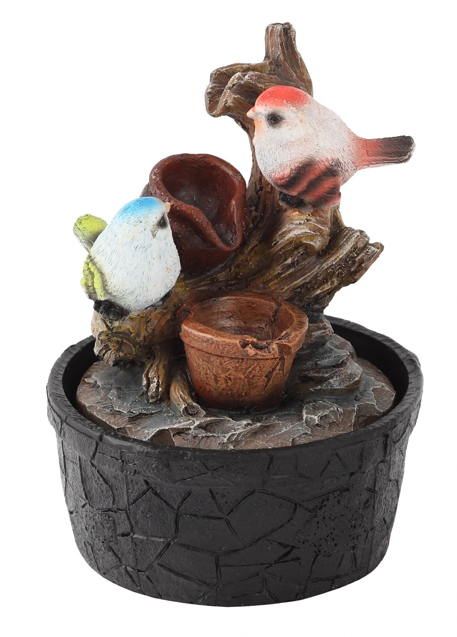 Настольный фонтан с подсветкой птички gafn01-031 Green Apple