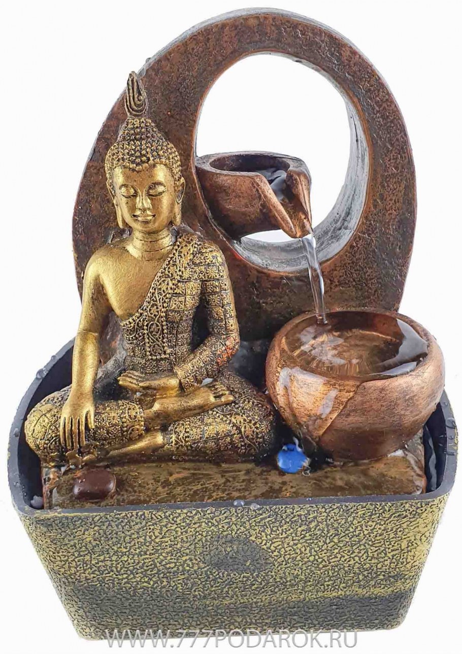 Настольный фонтан "Будда-полная чаша"