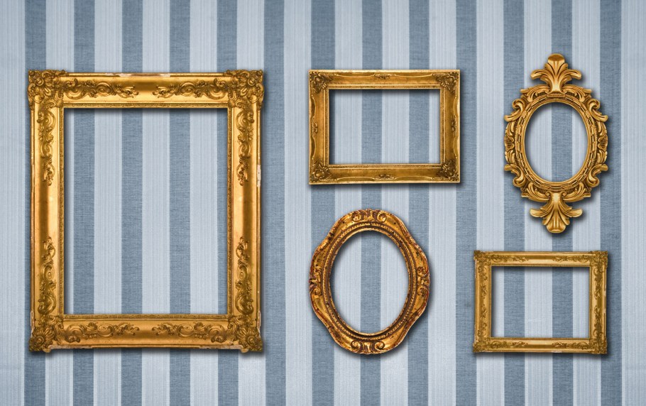 Фоторамки из багета на стену