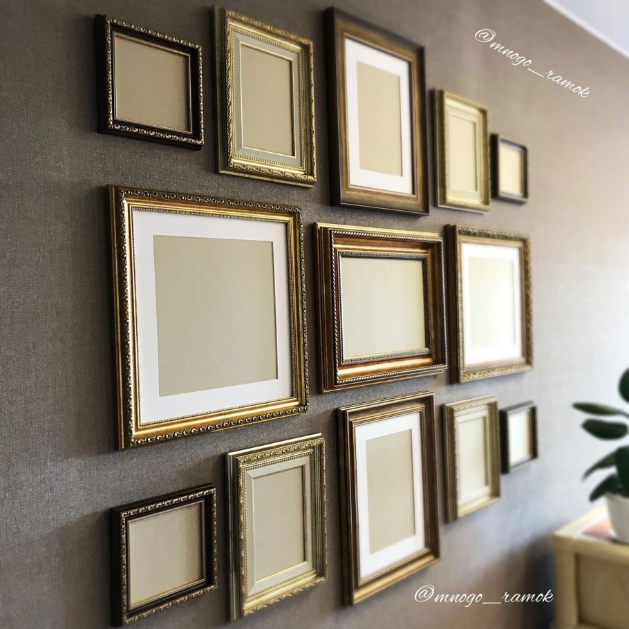 Окрашивание фоторамок золото фото