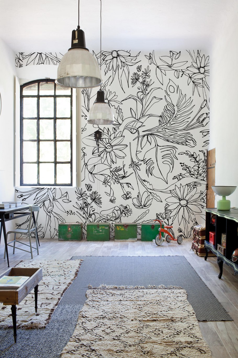 Сосптсь стен в интерьере