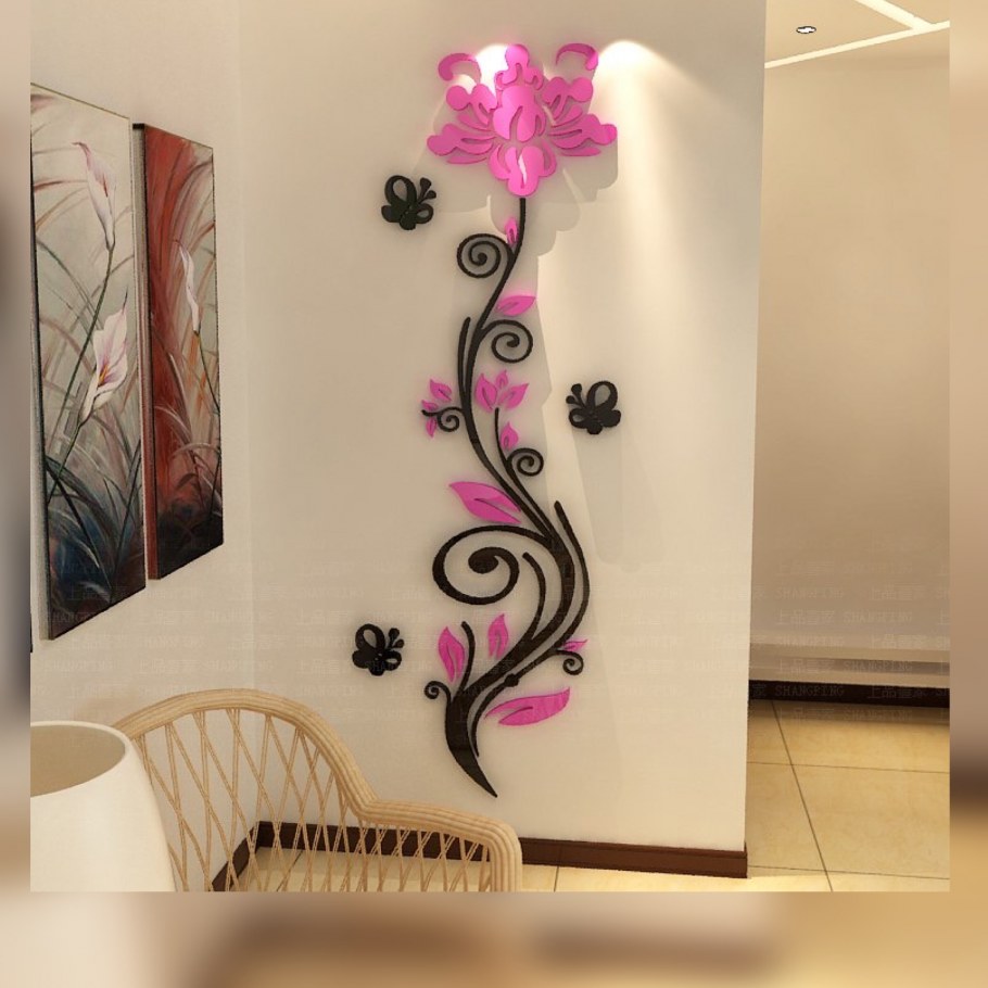 Вертикальное украшение стены