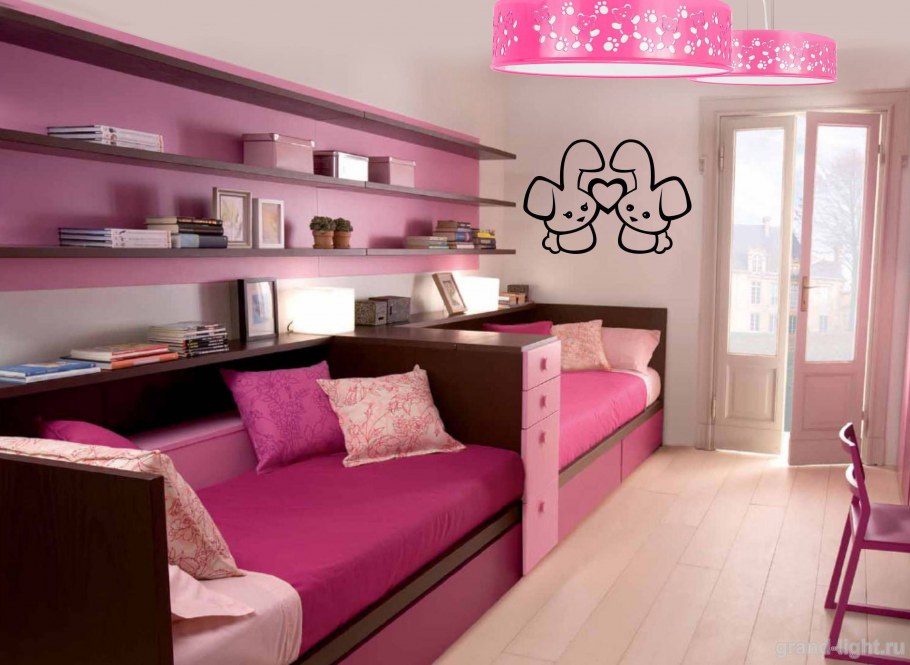 Дизайн детской 2021 с двумя кроватями