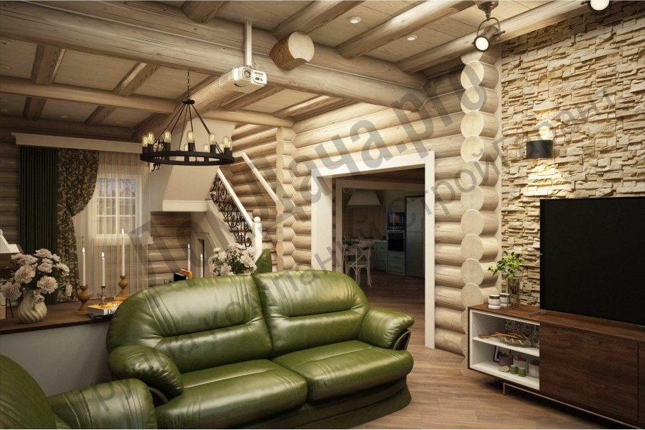 Отделка в загородном доме внутри