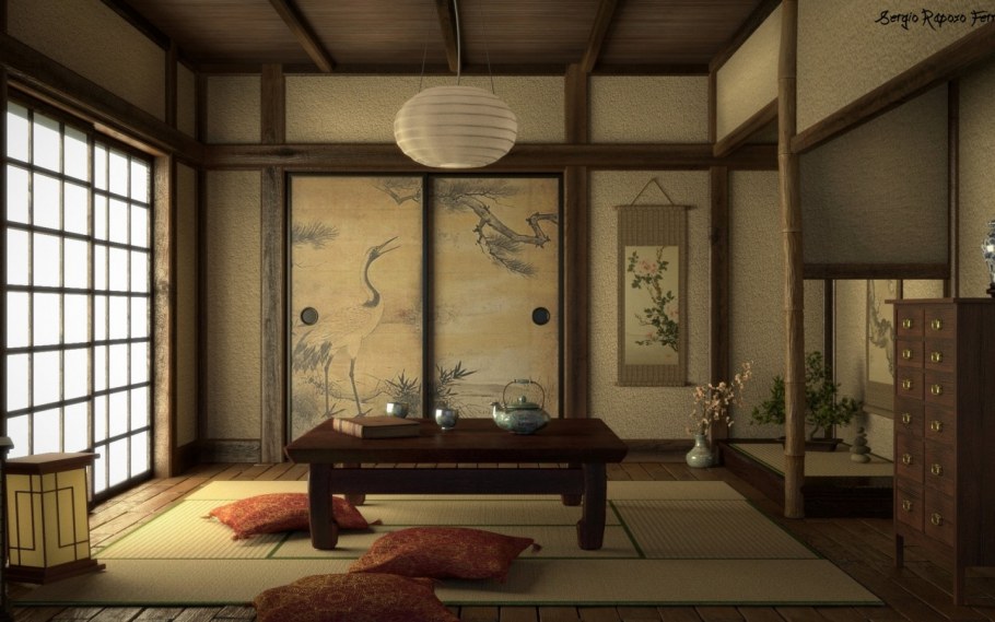 Комната в традиционном японском стиле