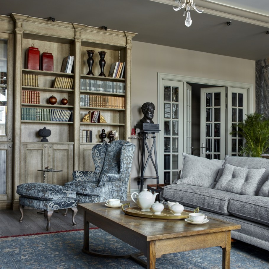 Мраморный пол в стиле Ампир