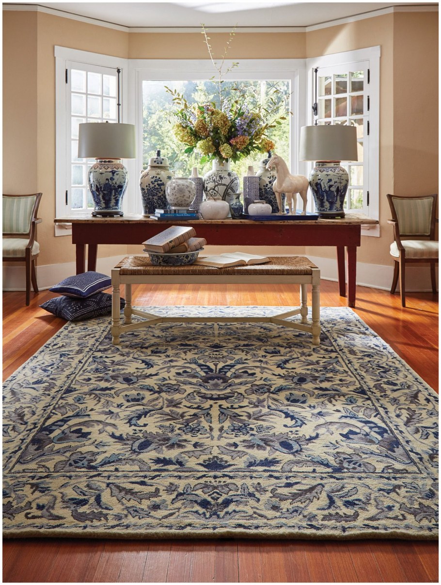 Гостиная в серо голубых тонах