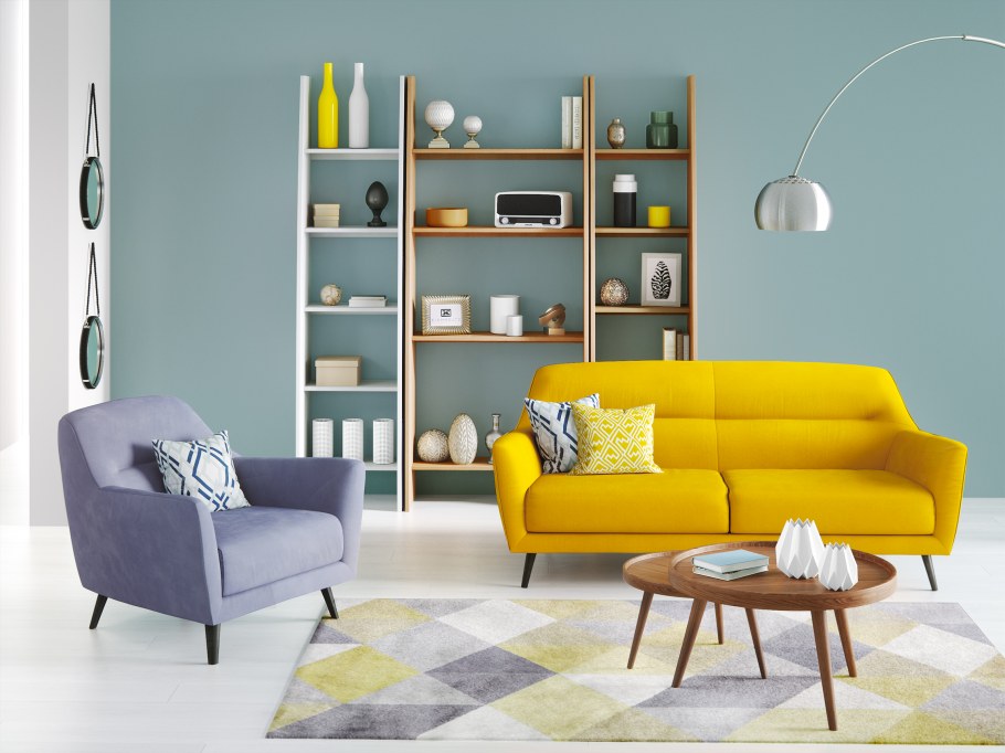 Икеа жёлтый диван с креслом