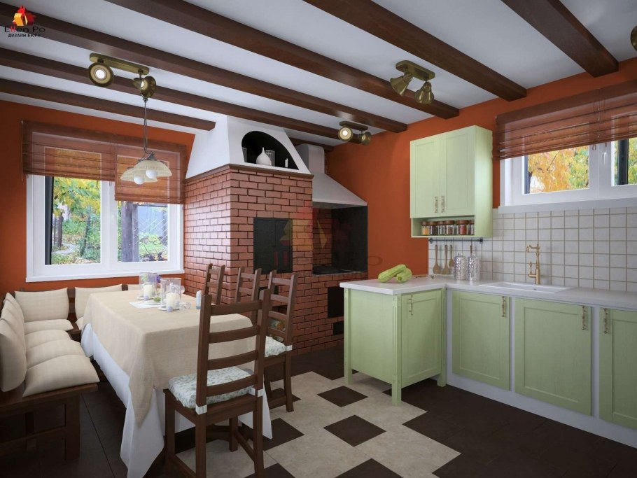 Интерьер современной дачи