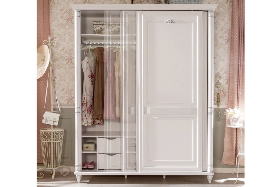 Шкаф 3-дверный Cilek Romantica