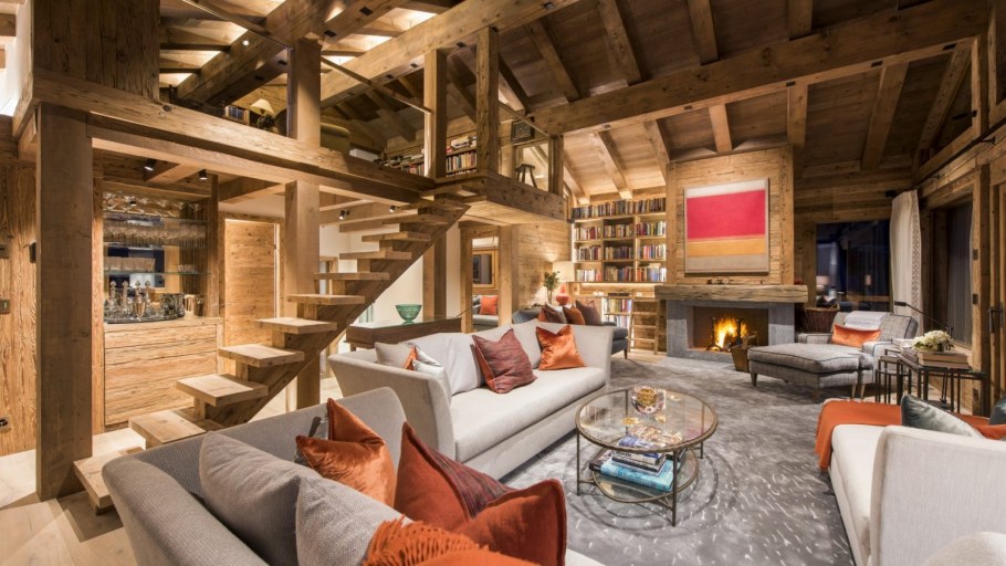 Шале интерьер