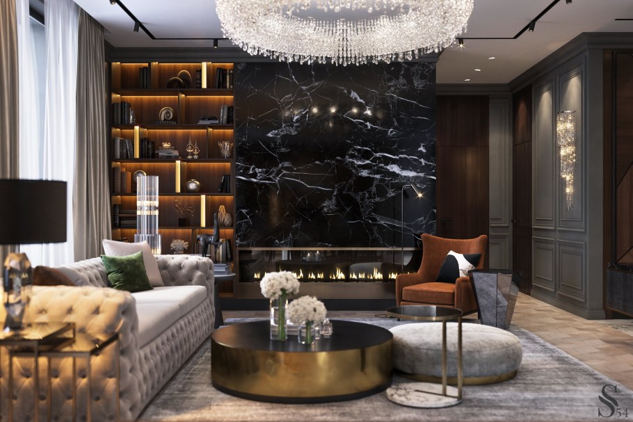 Роскошный современный интерьер