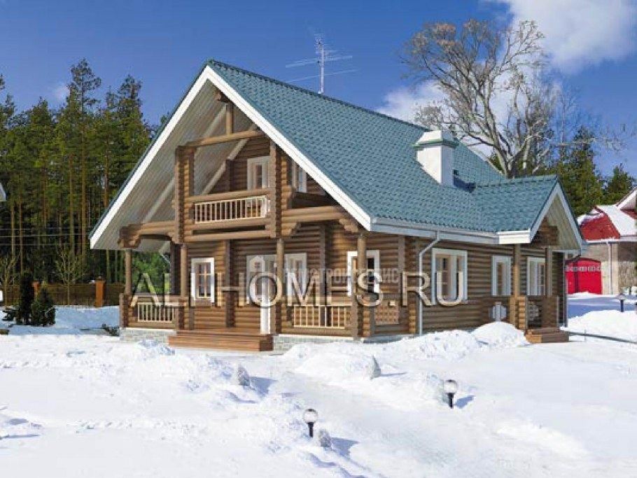 Цвета домов из бревна