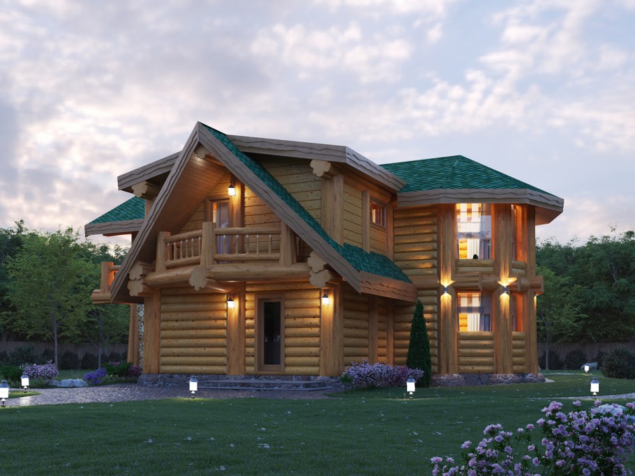 Стиль Прованс в деревянном доме