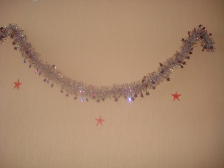 Украшение лестницы к новому году