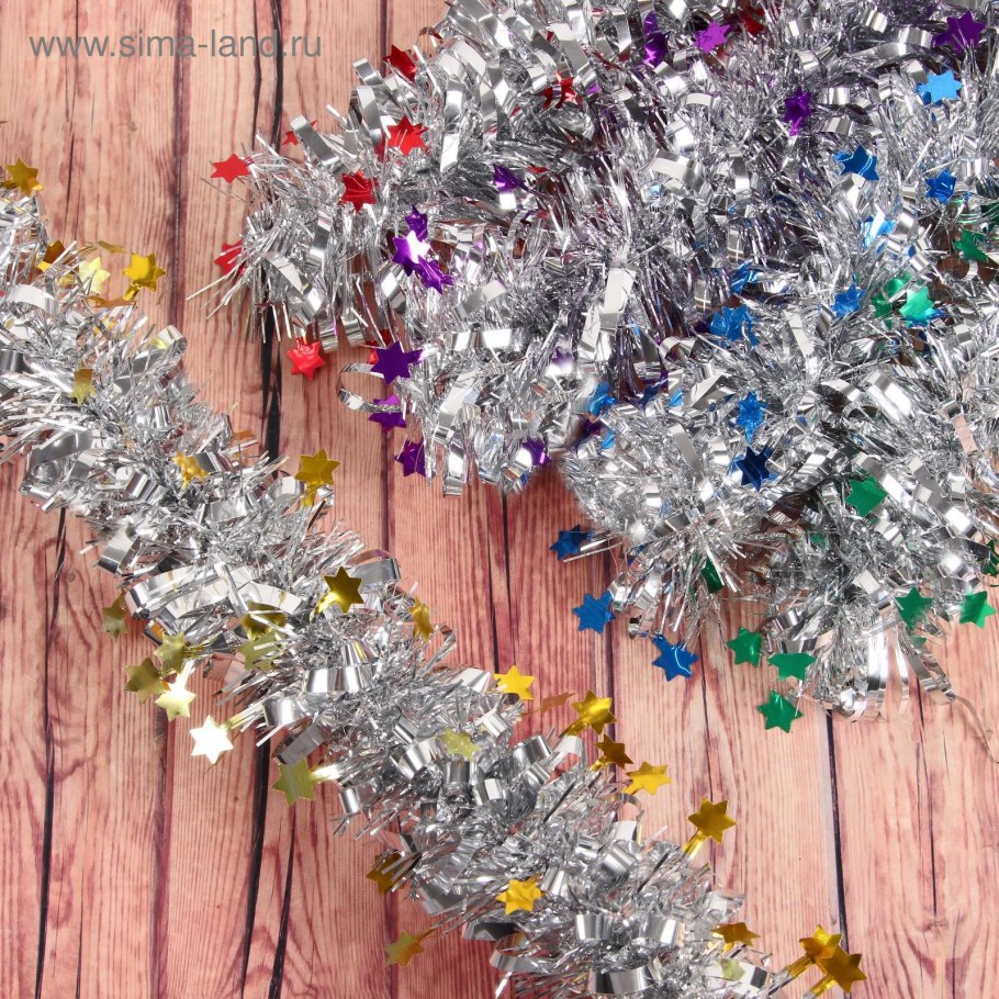 Венок из мишуры и конфет