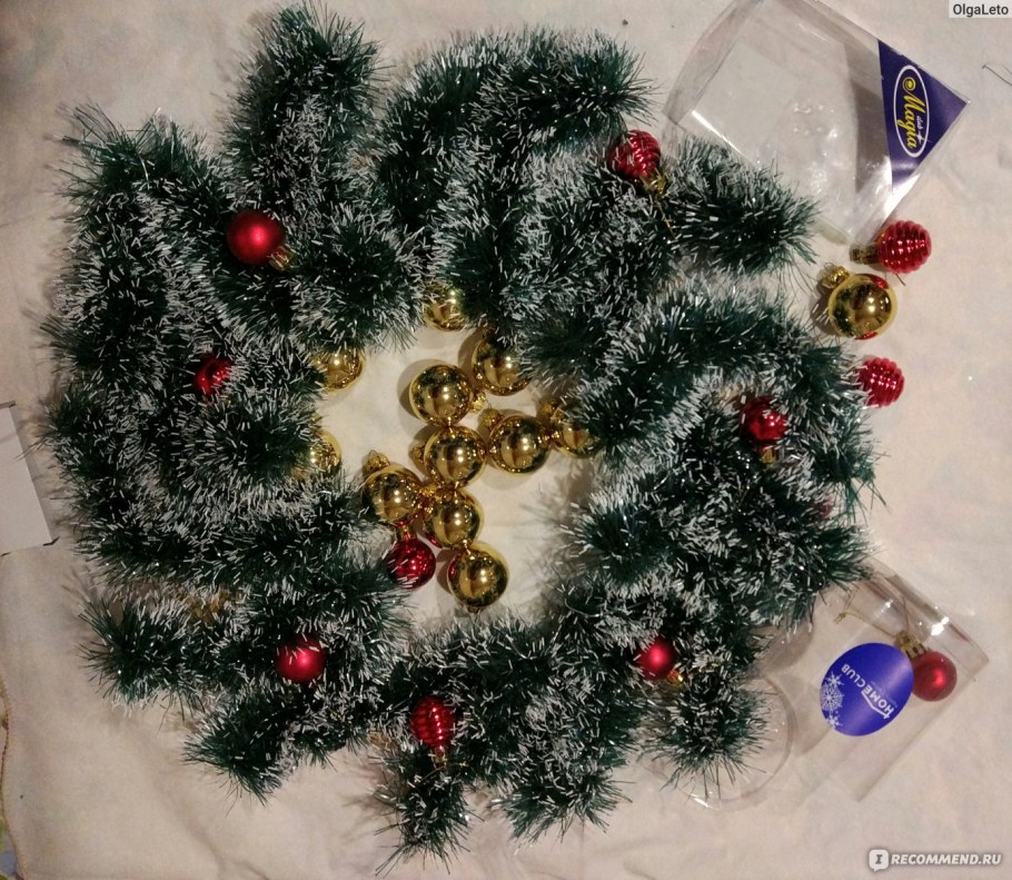 Красивые украшения из мишуры своими руками