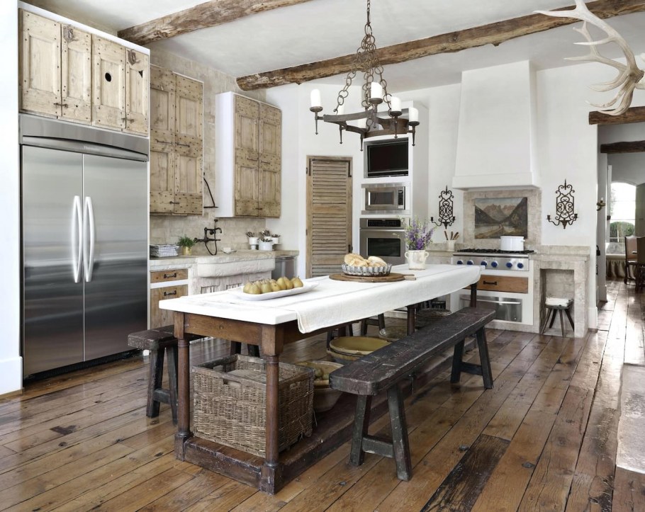 Интерьер под старину в деревенском стиле