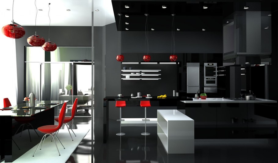 Кухня в стиле Hi-Tech