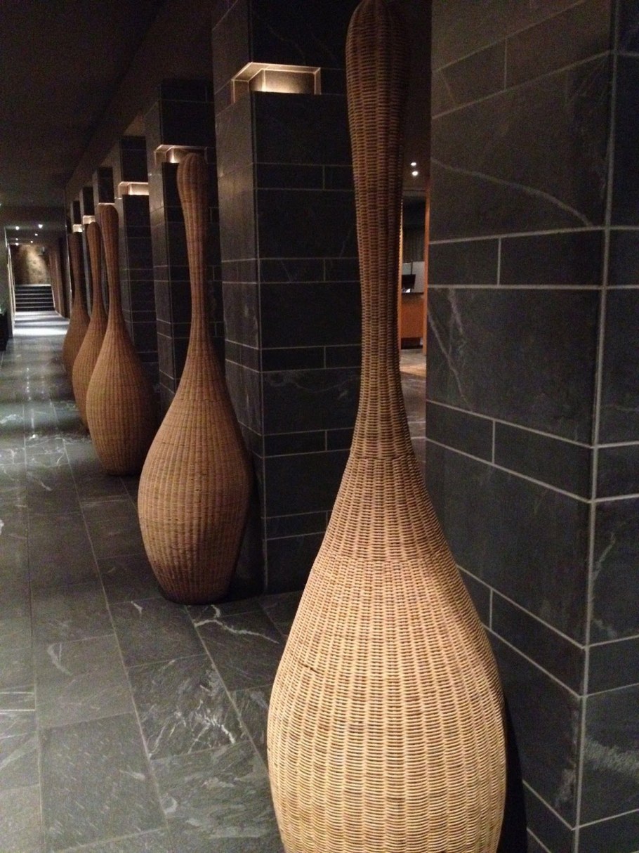 Плетеные вазы напольные из ротанга