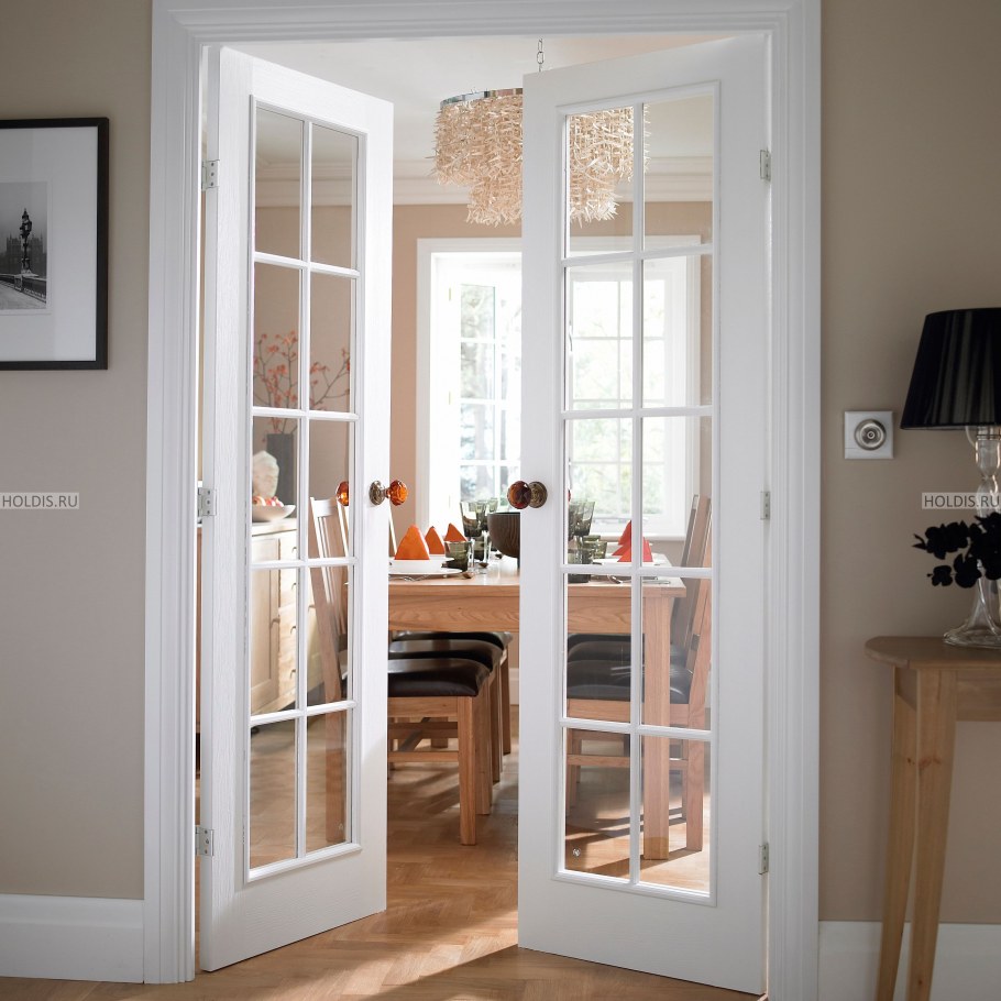 Распашные двери межкомнатные двустворчатые