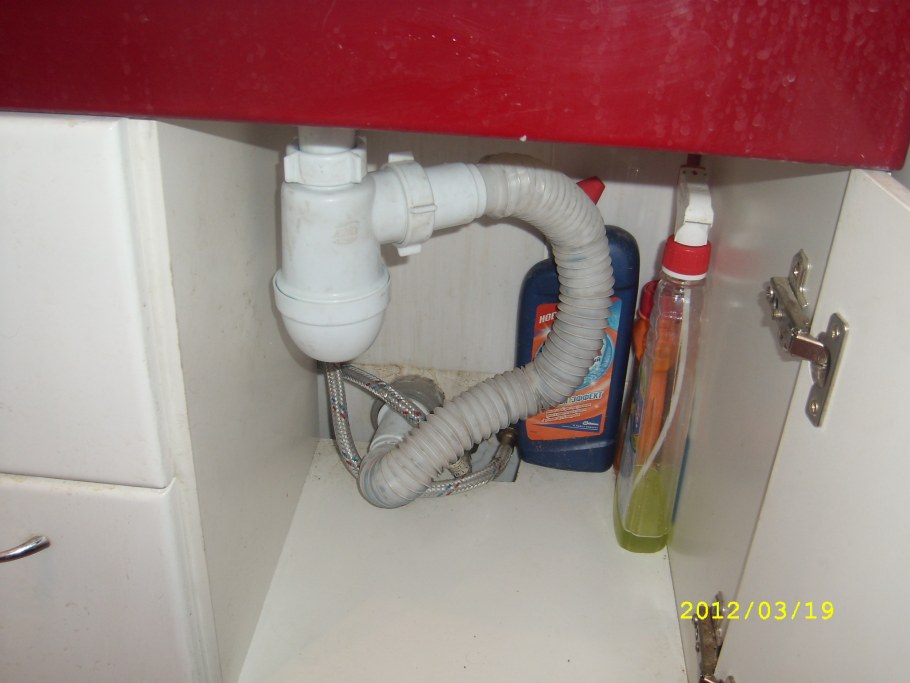 Канализация для раковины и стиралки