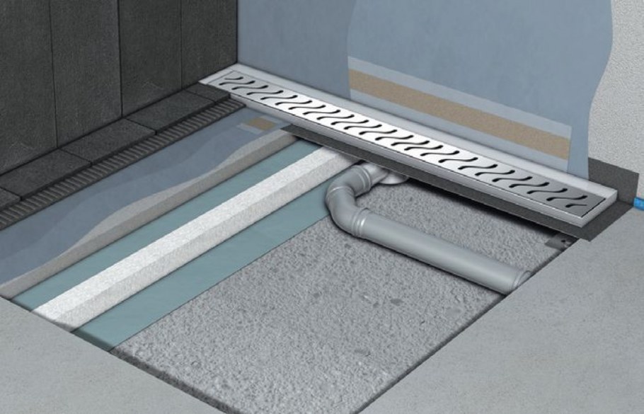 Сливной трап для душа в полу монтаж