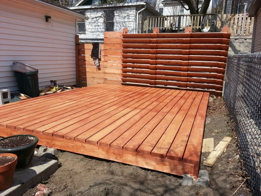 Площадка из досок