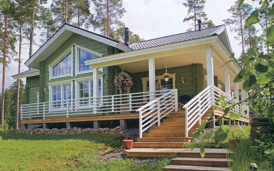 Терраса в финском стиле