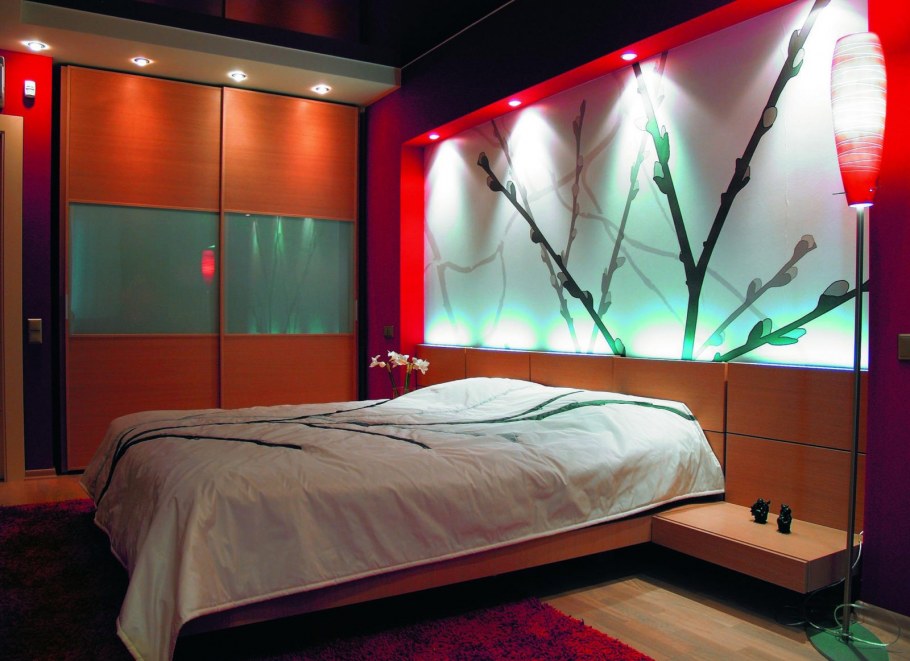 Освещение спальня хрущевка