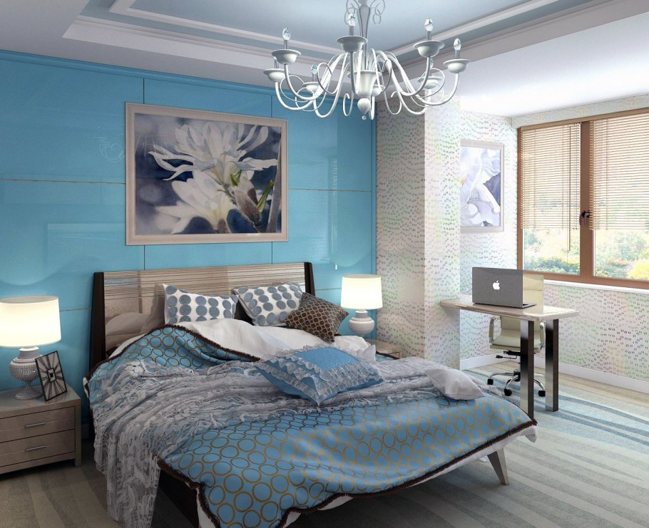 Интерьер квартиры в холодных тонах