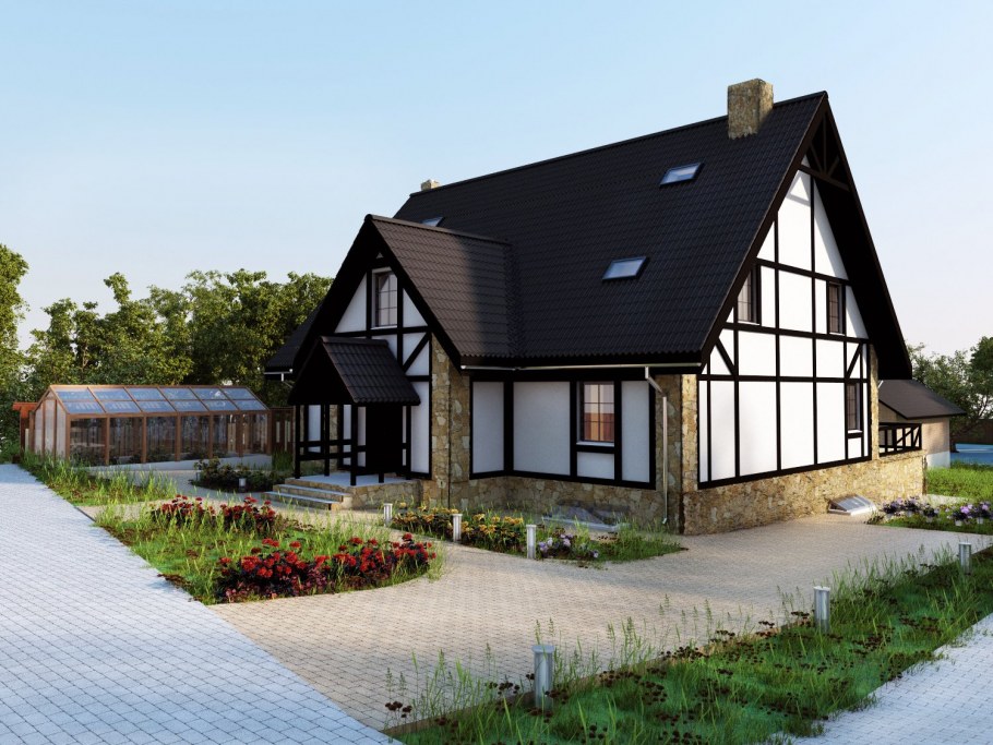 Фахверк Скандинавский стиль