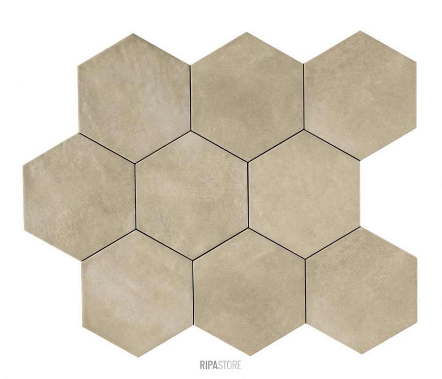 DH-Modern gr Mosaic hex 30x30