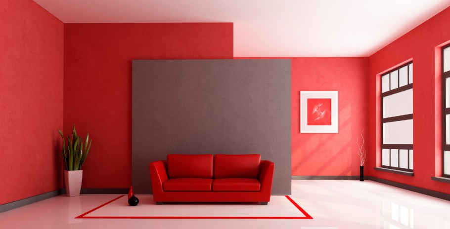 Стена покрашенная прямая