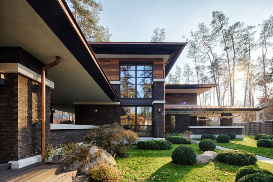 Фасады домов в стиле лофт