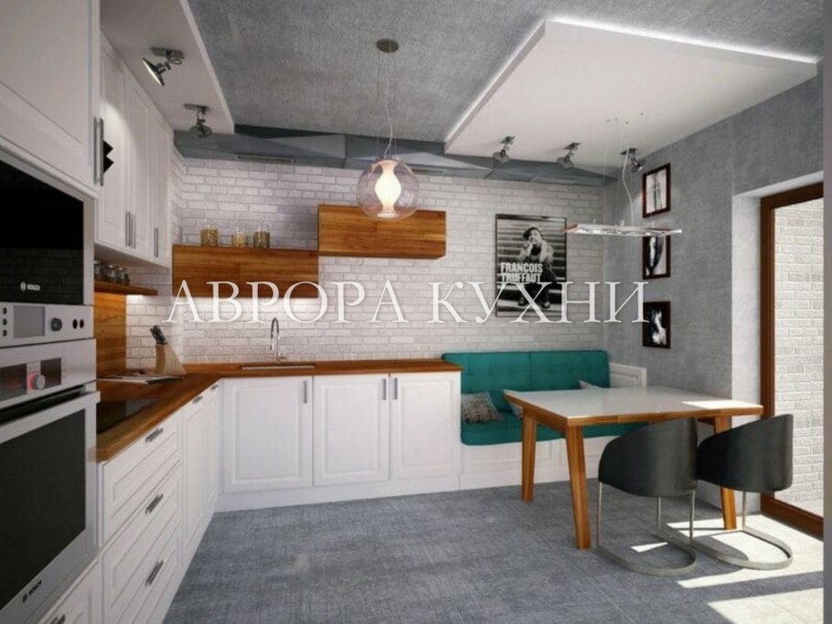 Кухня лофт 9м2
