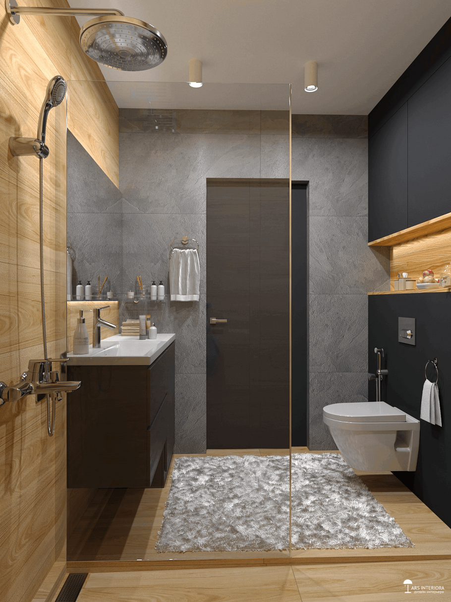 Гостевой санузел с душевой