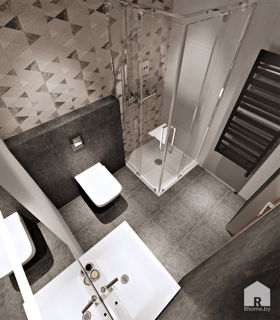 Гостевой санузел с душевой